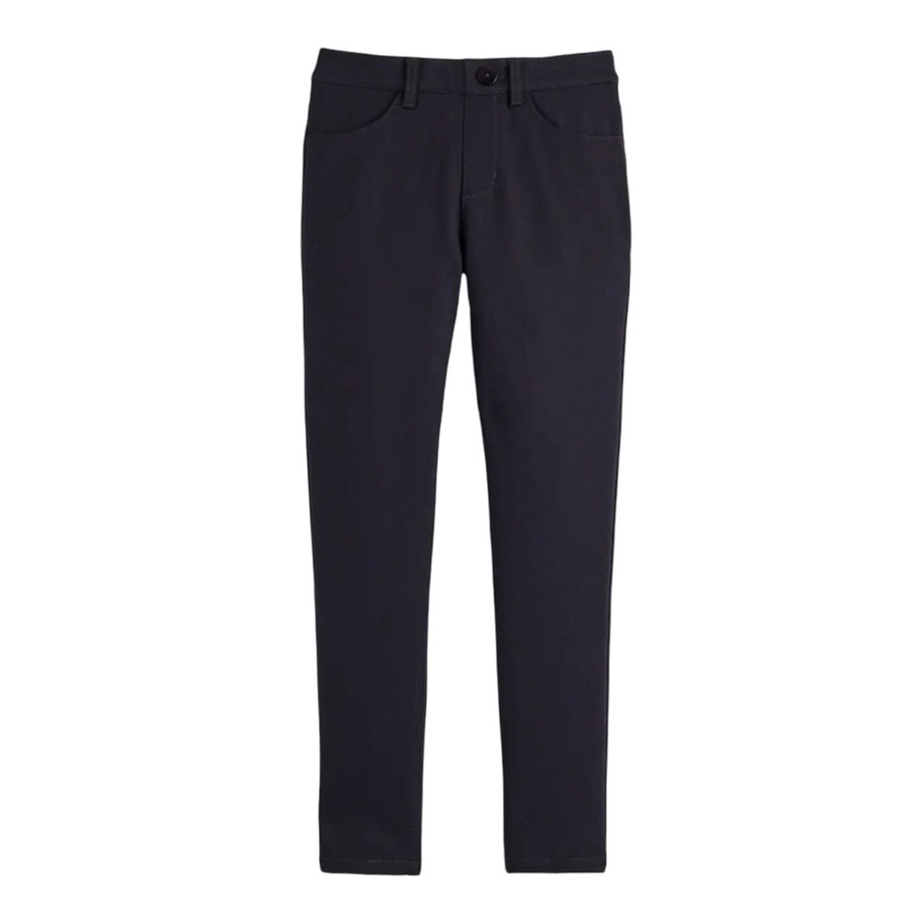 Quince Kids Ultra Stretch Ponte Skinny Pants Black Size 10 Pull On School NWOT‎